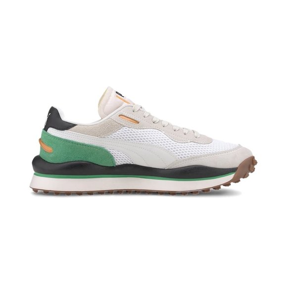 Puma Style Rider Stream Beige/Green Shoes - Picture 4 of 6